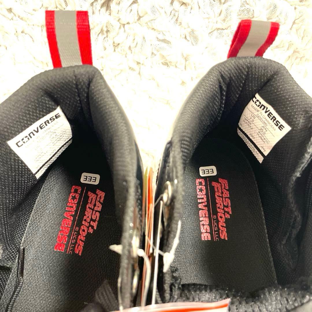 【新品・未使用】26.0 converseワイルドスピードコラボ 安全靴ブラック