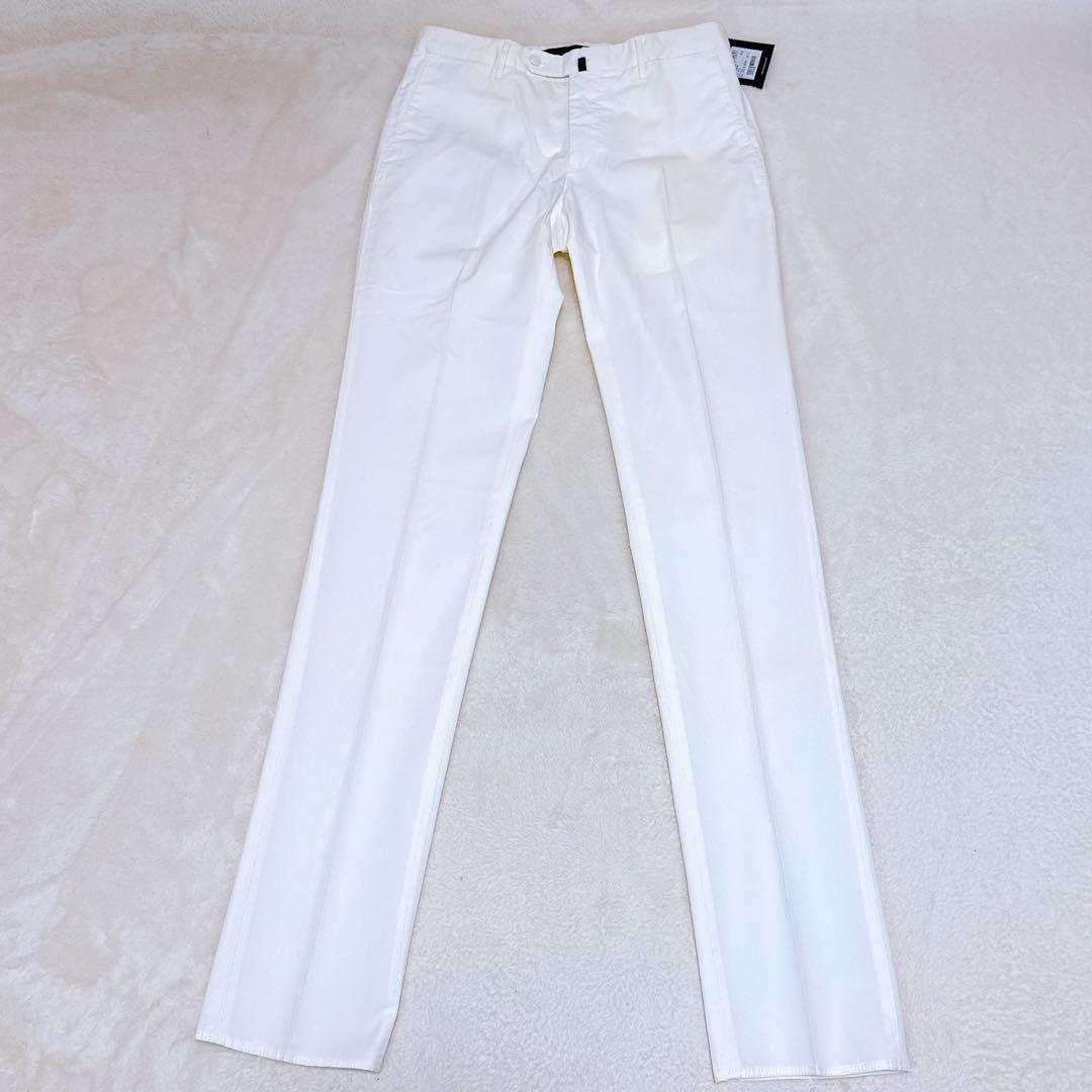 未使用品✨INCOTEX スラックス  BATAVIA コットン 白