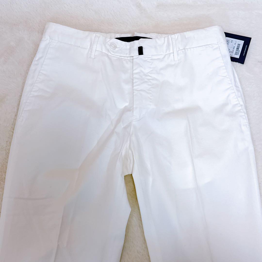 未使用品✨INCOTEX スラックス  BATAVIA コットン 白