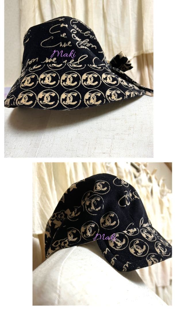 CHANEL ココマーク祭り　サイドりぼんキャスケット