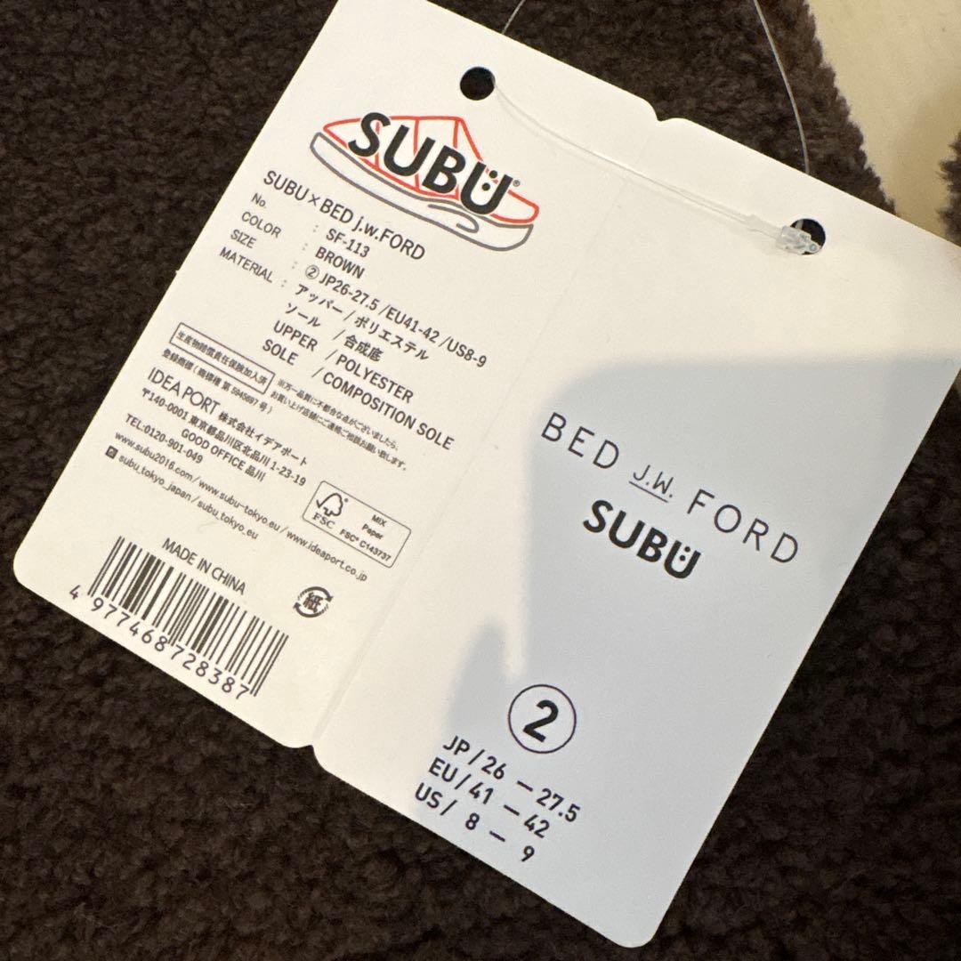 即完 BED j.w. FORD SUBU ボアサンダル 26-27.5 限定