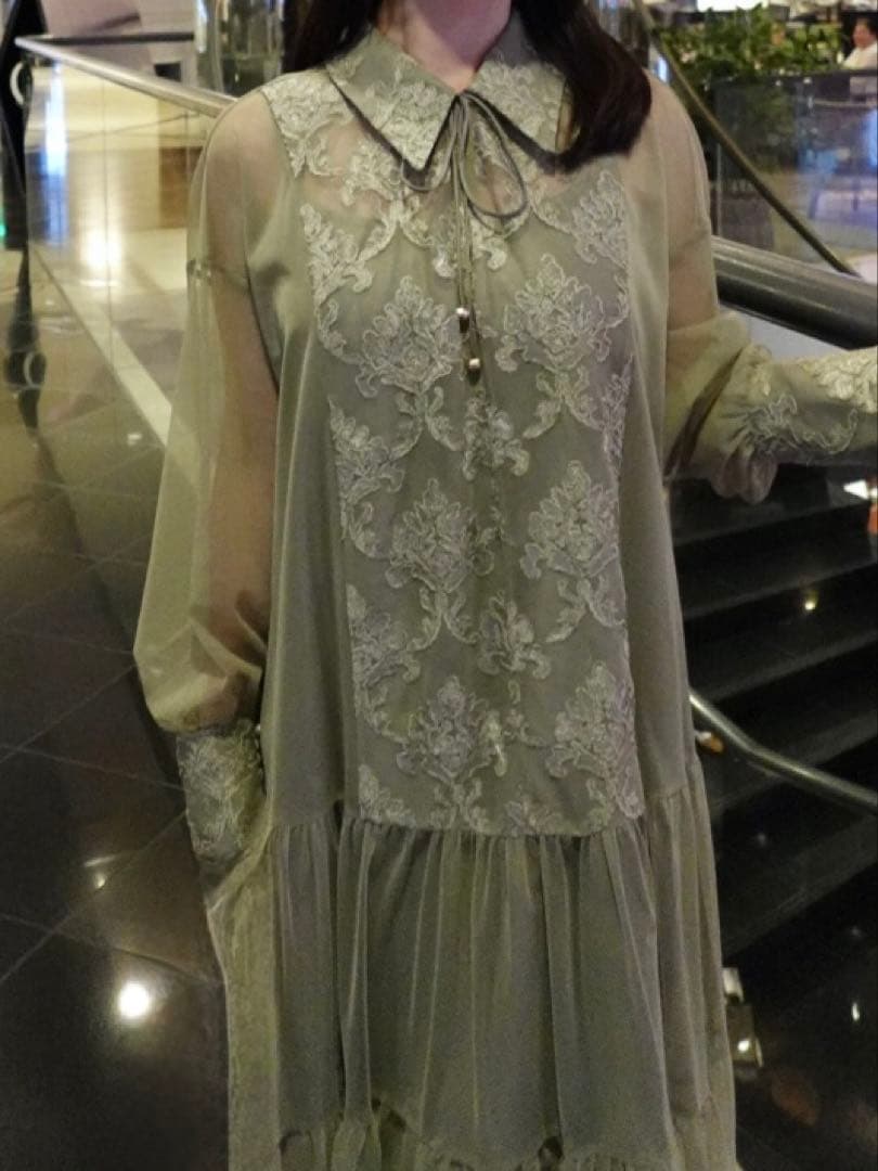 Dorry Doll デザインカラーモールレースドレス