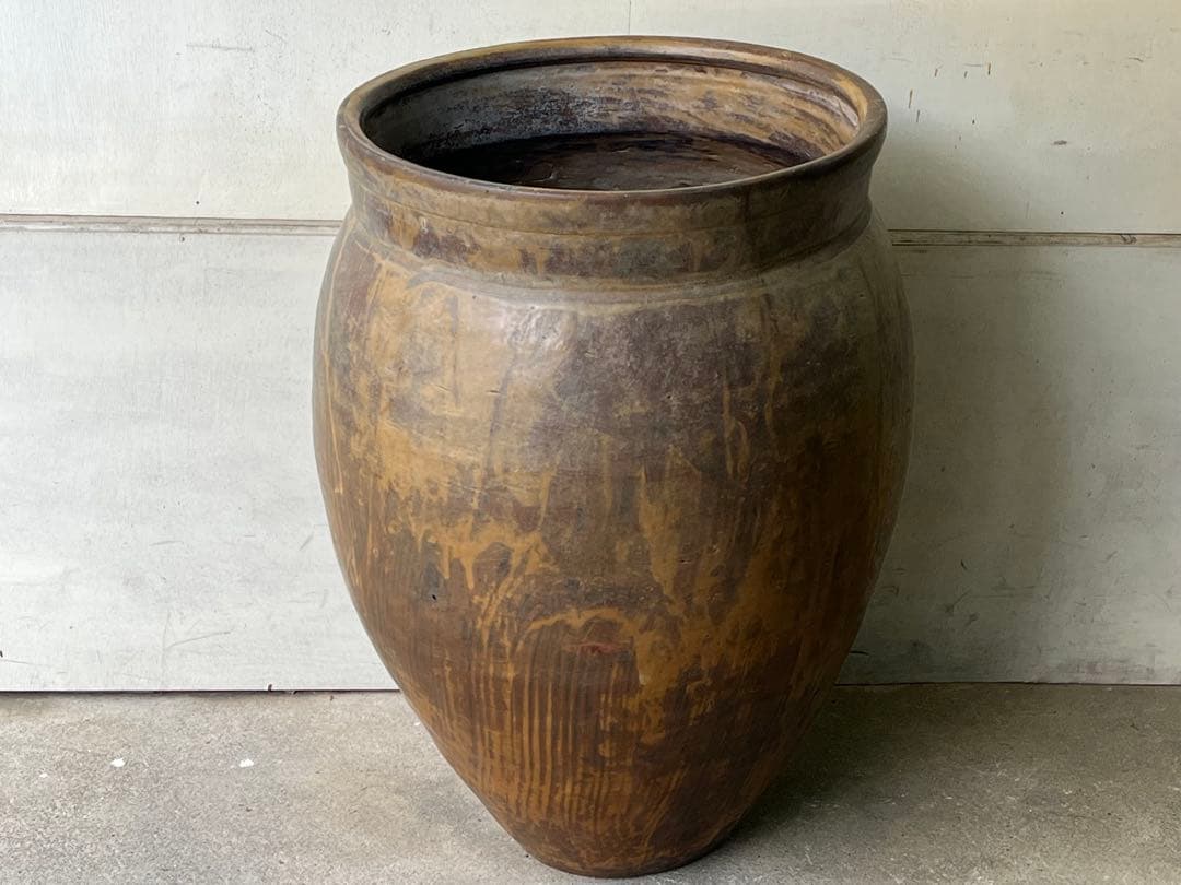 「専用」古い唐津焼の甕76cm 特大甕 虎目 壺