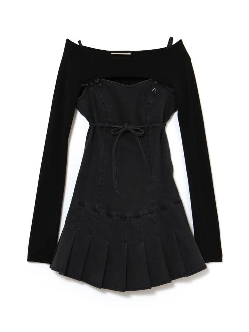 ワンピース ANDMARY Bonnie denim mini dress AM1172