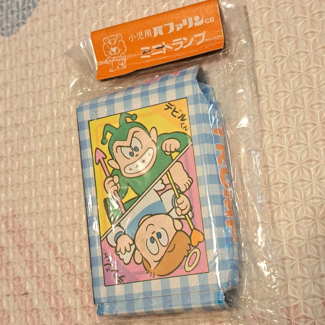 バファリン　ミニトランプ レトロなキャラクターイラスト入り　テンシくんデビルくん