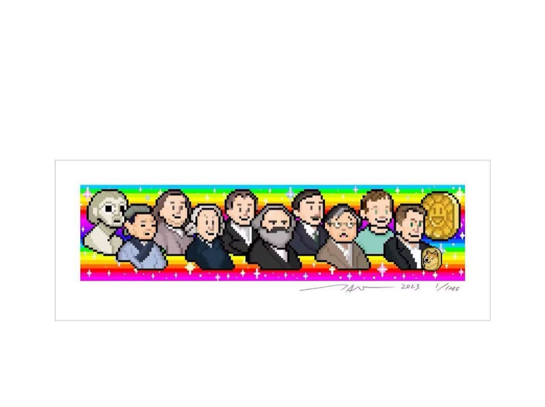 村上隆 ED1285 ポスター作品 紙幣、経済、価値などの意味ってなんだろうか？