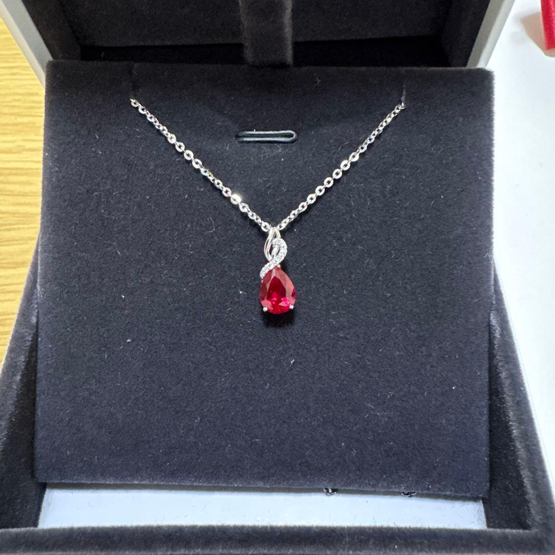 FANCI.ME K14WG ネックレス ダイヤモンド 0.28ct