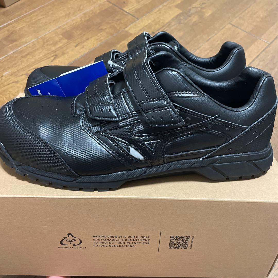 2 Mizuno JSAA ブラック 安全靴 ベルクロ式 新品未使用 26.5