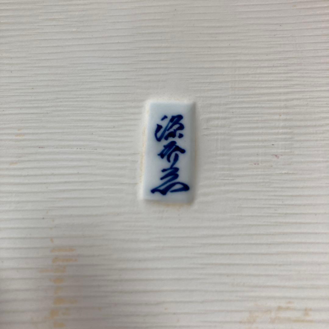 【み〜〜ちゃん専用】古伊万里の伝統　名窯　舘林源右衛門作　染錦古代花鳥図　角平皿