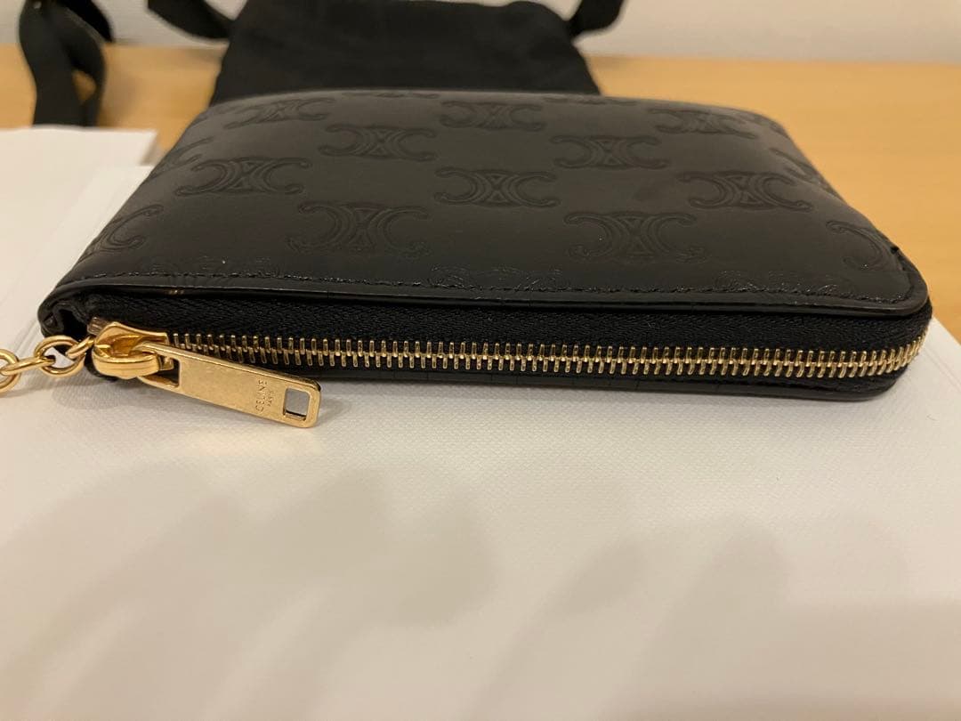 【正規品】値下げ　CELINE ブラックレザー ケース