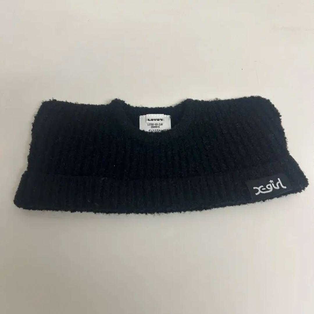 X-girl Stages×LOVOT ねこみみニットキャップ(ブラック)