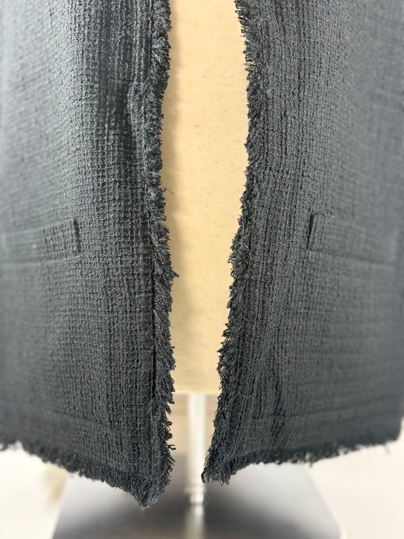 【美品】Na.e ナエ　Novel Tweed Vest_black