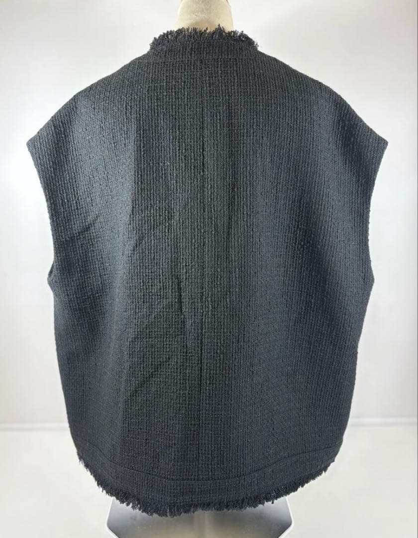 【美品】Na.e ナエ　Novel Tweed Vest_black