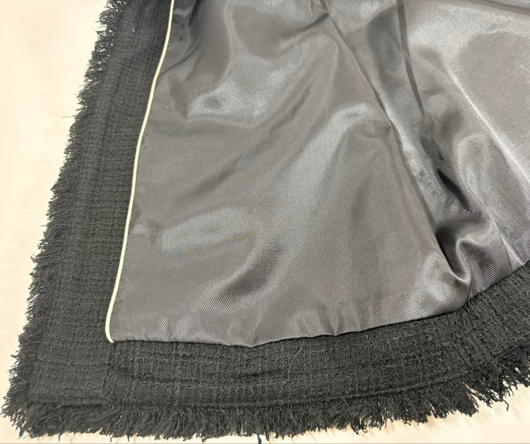 【美品】Na.e ナエ　Novel Tweed Vest_black