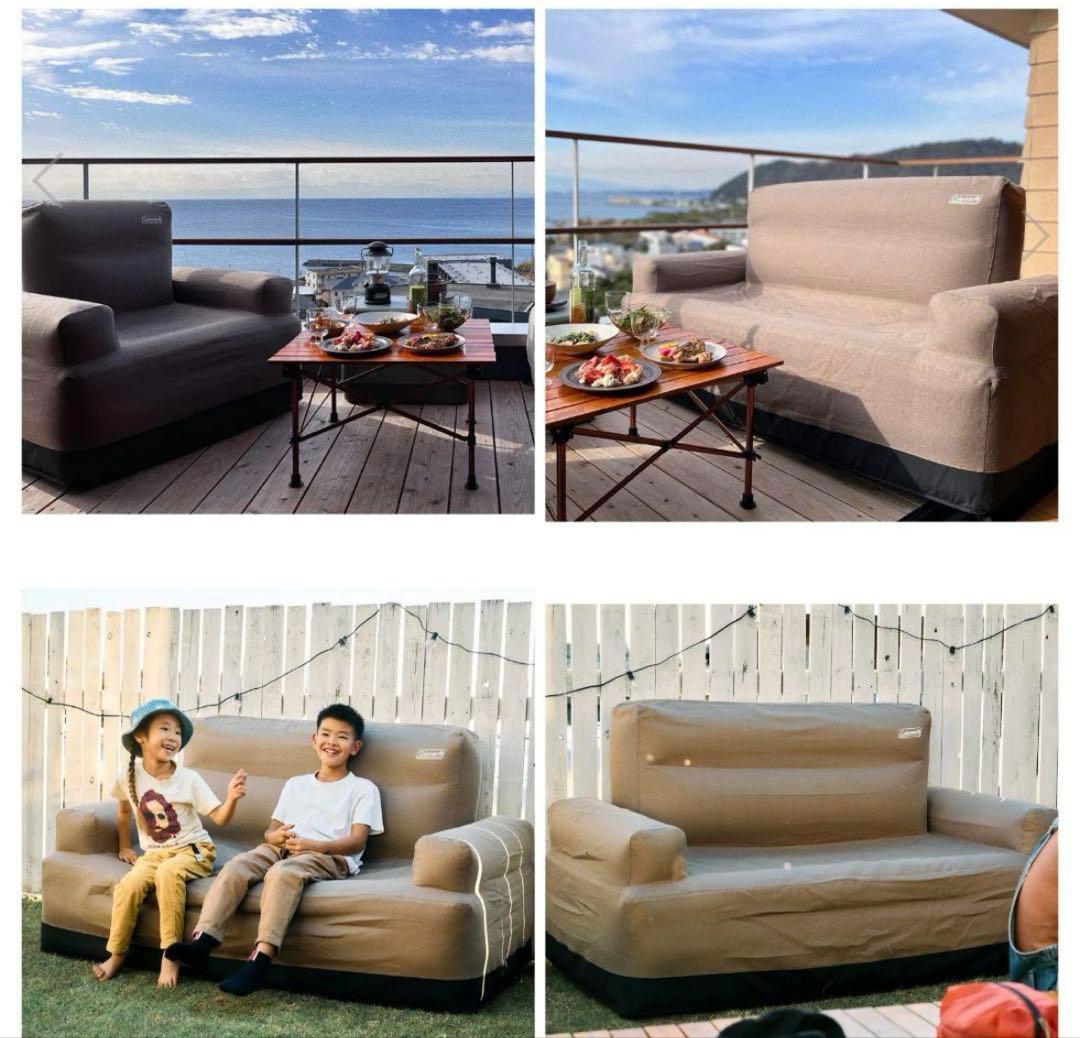 Coleman エアカウチソファーダブル3点セット　コールマン