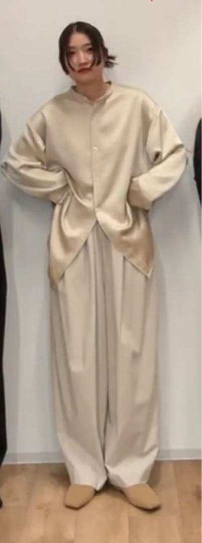 ETRE TOKYO ピンタックイージーパンツ M 新品 アイボリー