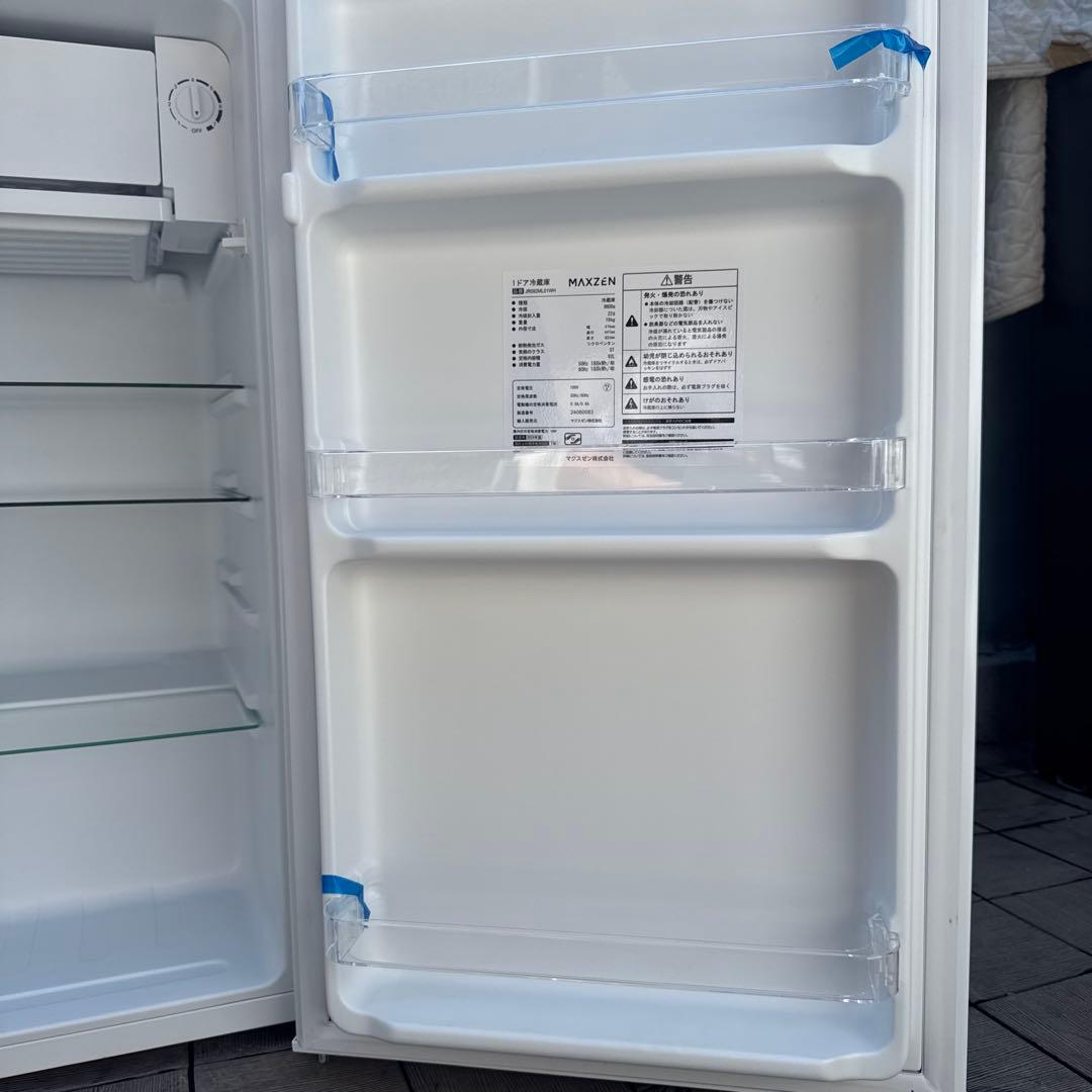 MAXZEN 2024年製 1ドア冷蔵庫 92L コンパクト 白 最新モデル