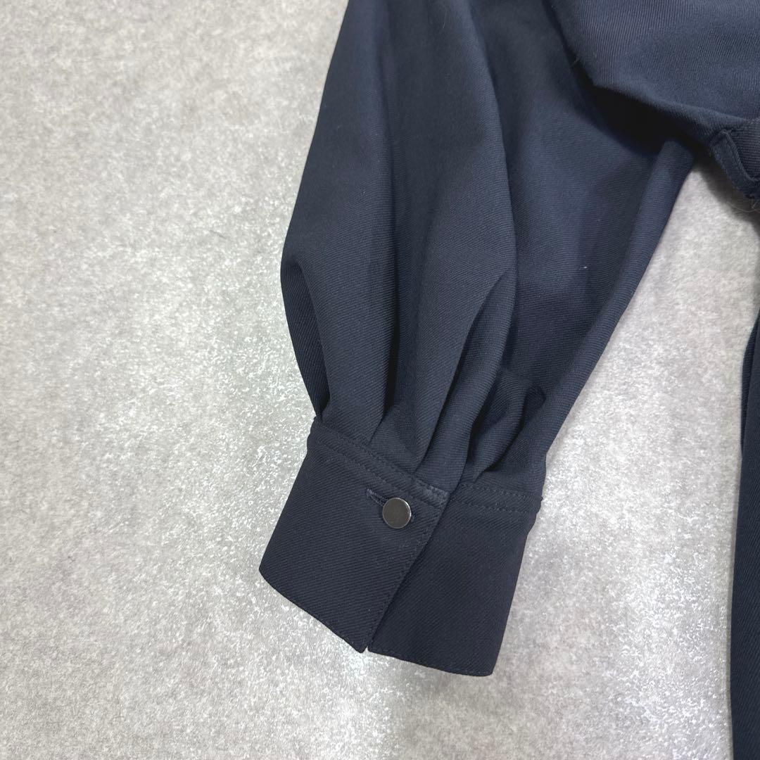 ANAYI アナイ フレア ワンピース Aライン ベルト付き ネイビー 36