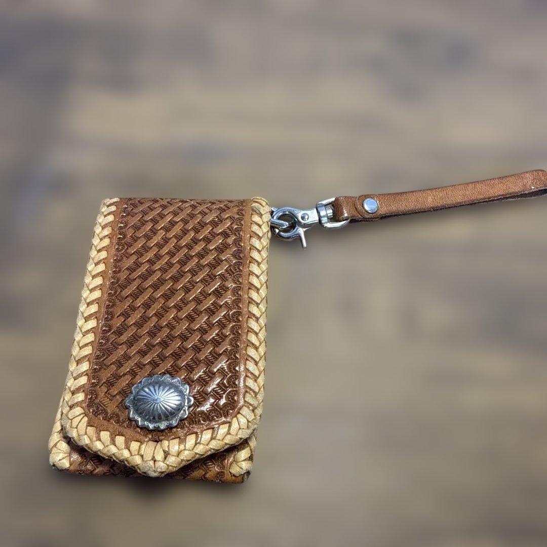 純銀製　さざなみ鍉鍼（てい鍼）船水隆広先生ご考案　手作り革製　鍉鍼ケース付き