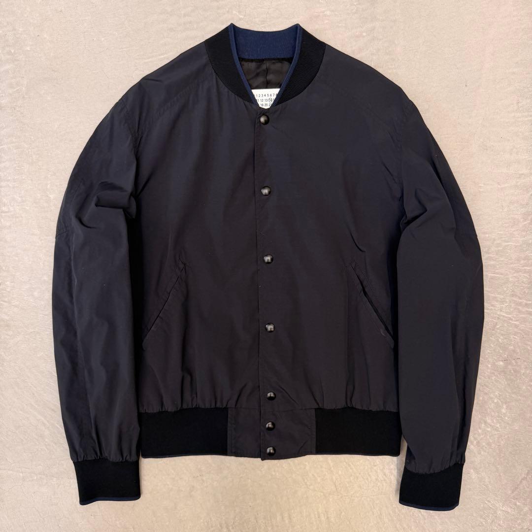 【美品】 マルジェラ ブルゾン ナイロン ネイビー 50 ジャケット アウター