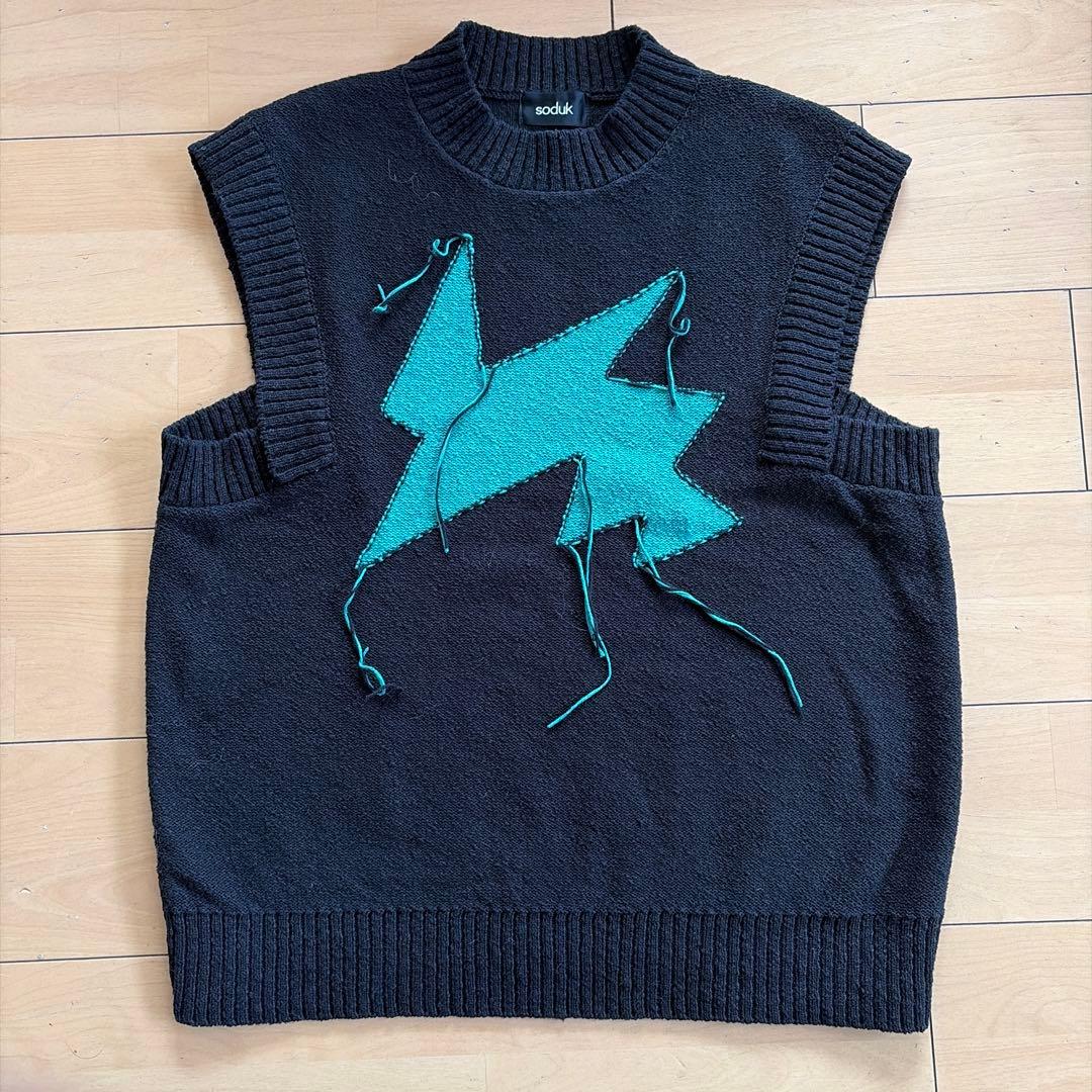 トップス soduk/flash! knit vest