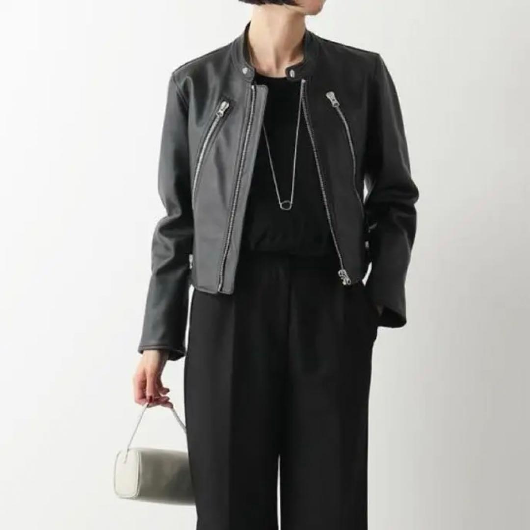 最終価格 MM6 Maison Margiela八の字ライダースダークネイビー