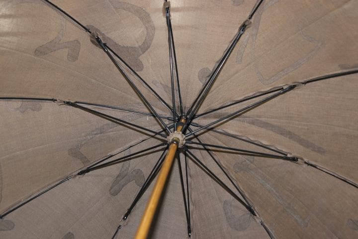 小宮商店 KOMIYA 柿渋染め 長傘 日傘 麻100％ パラソル 高級日傘