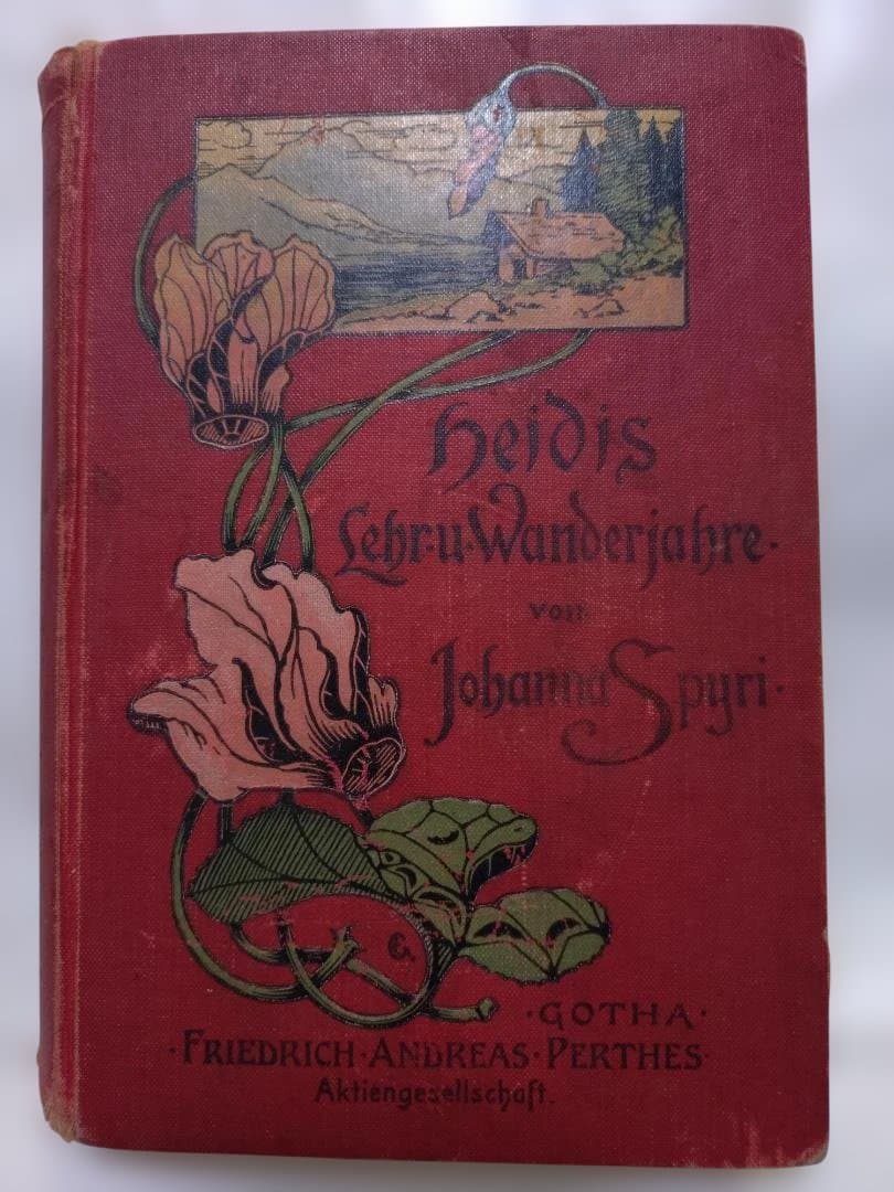 【アンティーク洋書】ハイジ ドイツ語版 1900年代初頭 古書 インテリア
