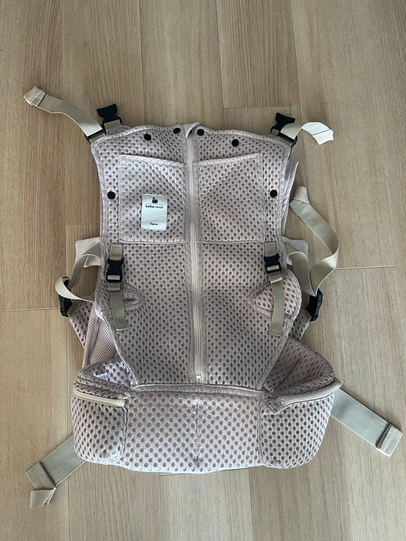 bebe swan メッシュ抱っこ紐 ベージュ