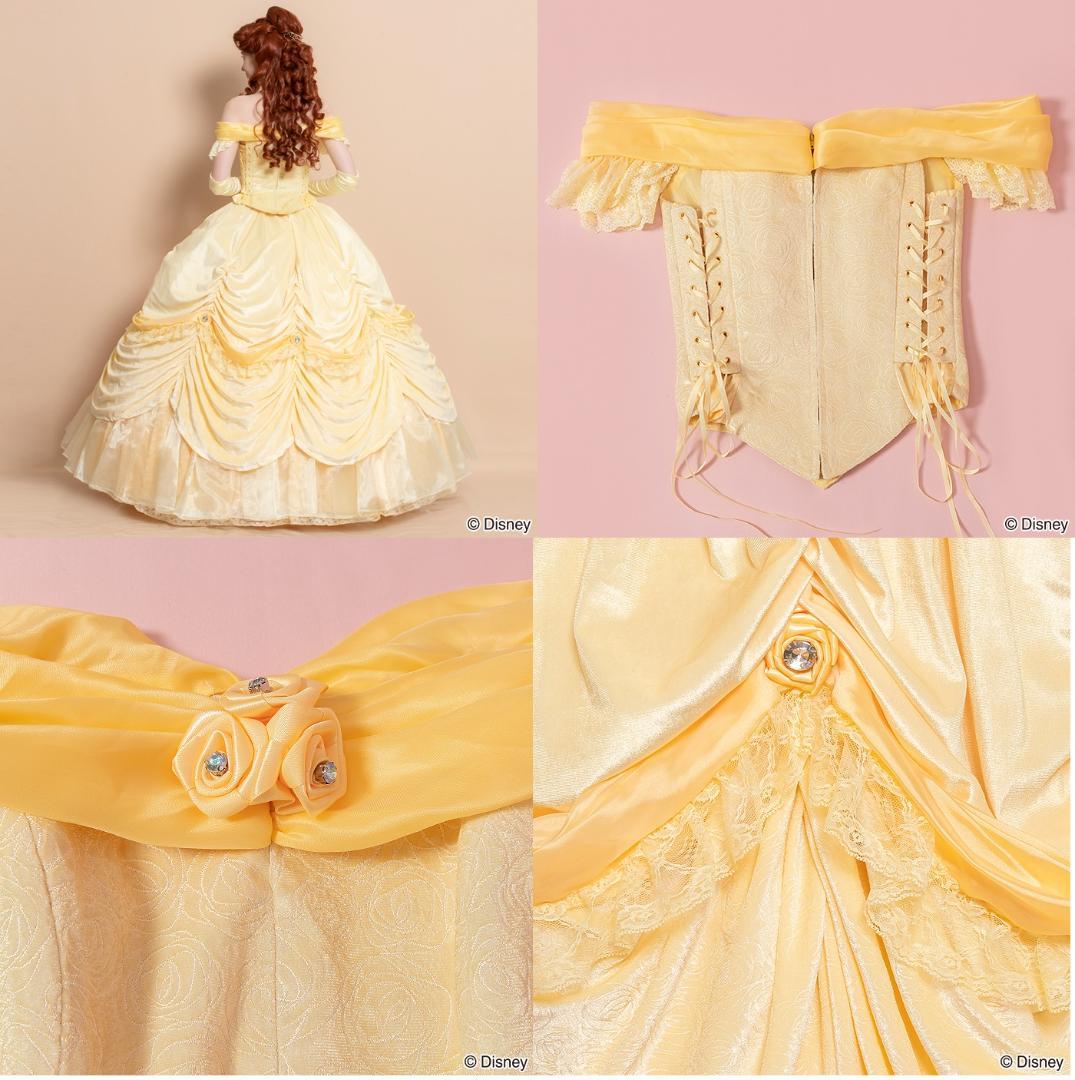 シークレットハニー 美女と野獣 グリ ベル ドレス ディズニー コスプレ