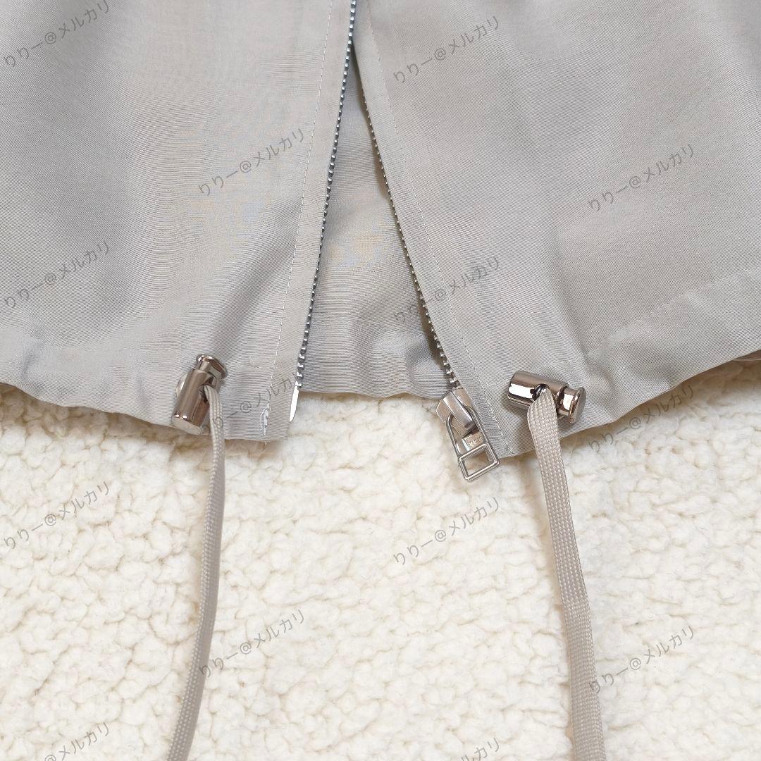 美品・25SS★IENA　シアーノーカラーブルゾン　ベージュ　イエナ