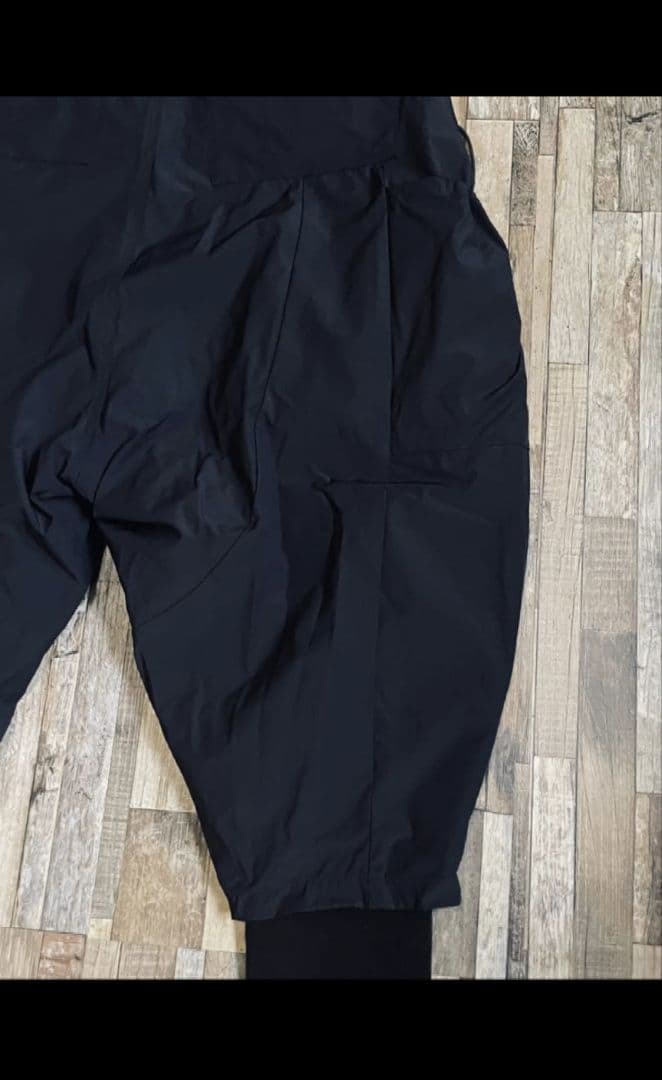 完売品　「GRAMB」Black Layered Rib Cargo Pants