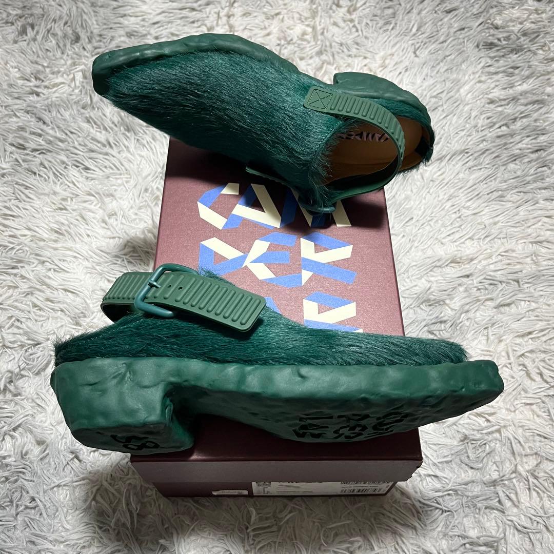 【未使用に近い】CAMPERLABラバーミュール 緑〈定価81,400円〉