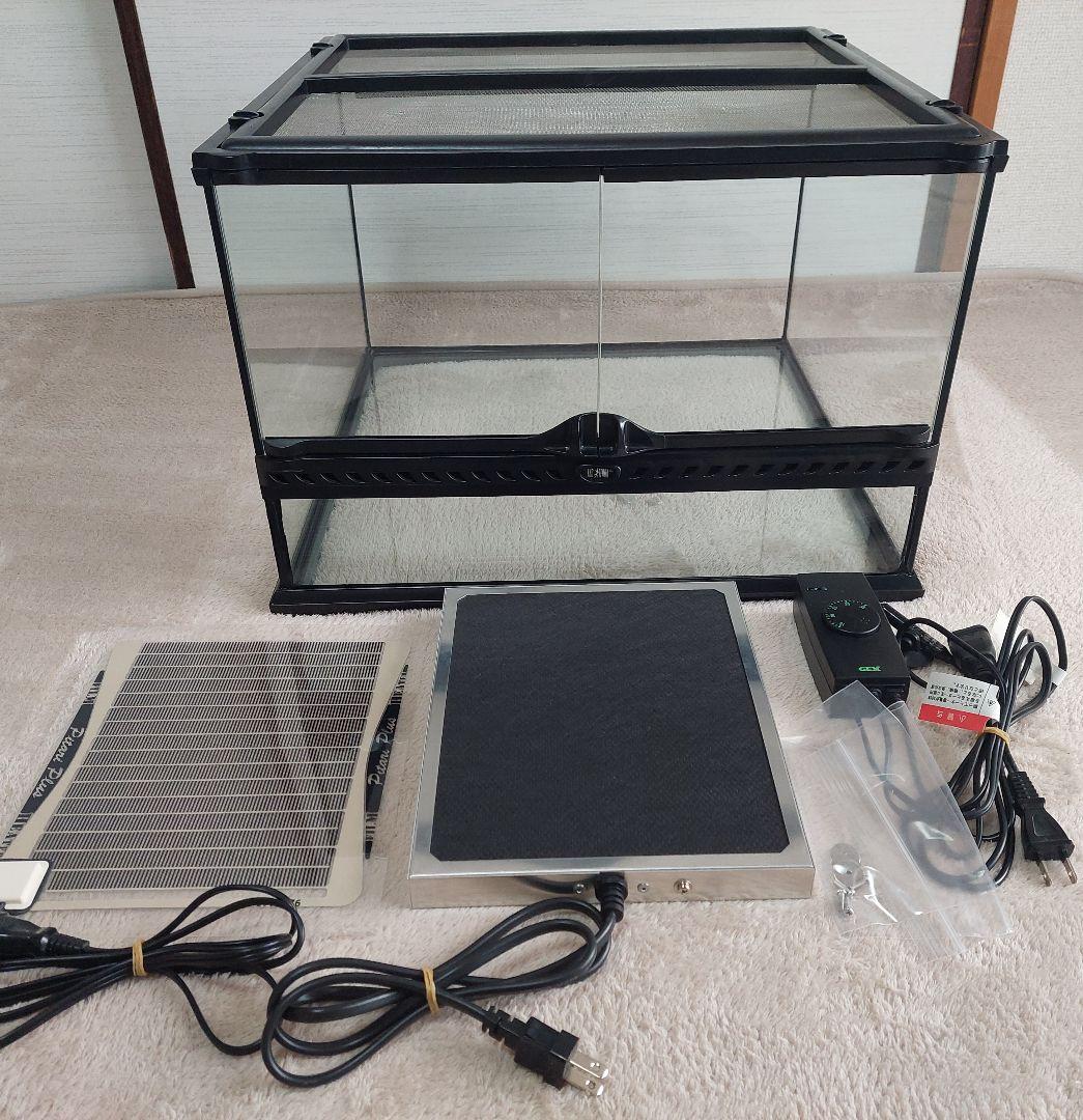 GEX グラステラリウム4530 ・飼育ケース ・暖突・ヒーター・サーモスタット