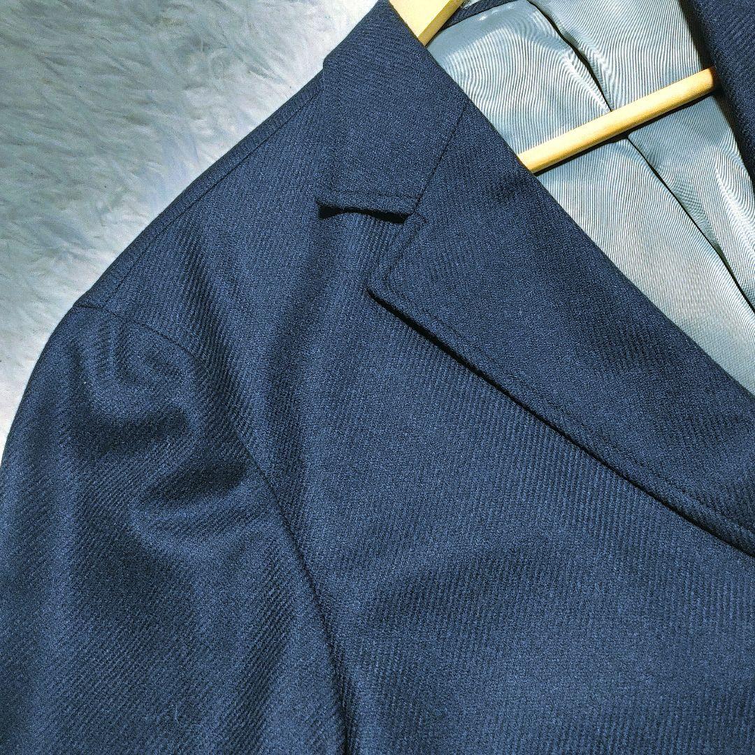 Loro Piano カシミヤ混　テーラードジャケット　ネイビー　大きめ　L