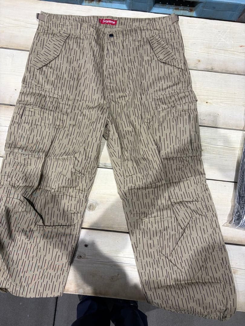 パンツ Supreme Cargo Pant Tan Raindrop 36 24FW