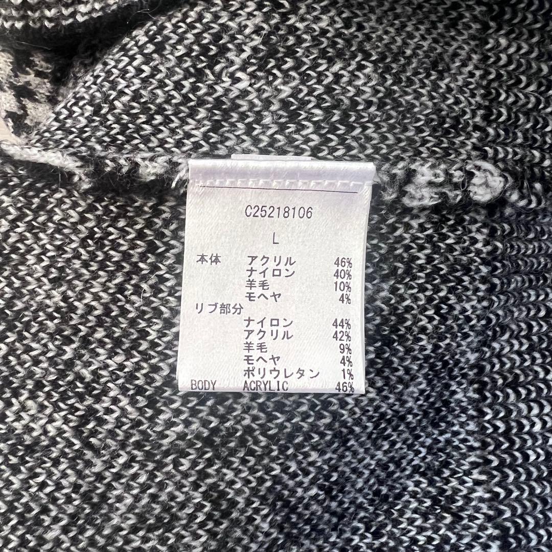 キャロウェイ CALLAWAY 千鳥柄ニットセーター ホワイト L 25FW