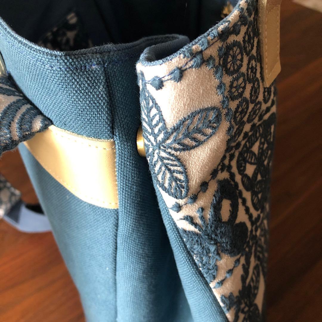 ハンドメイド トートバッグリュック forest tile