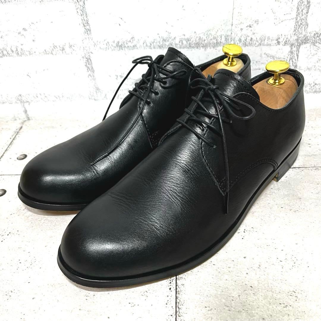 【パドローネ】ダービーシューズ プレーントゥ レザー♡ブラック 41