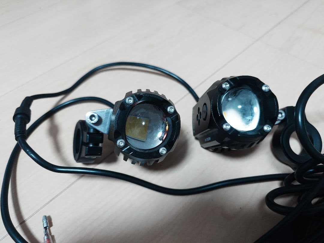 バイク LEDプロジェクター フォグ ランプ 補助 ライト 汎用 30W×2灯