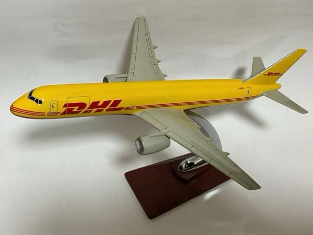 DHL 航空機モデル スタンド付