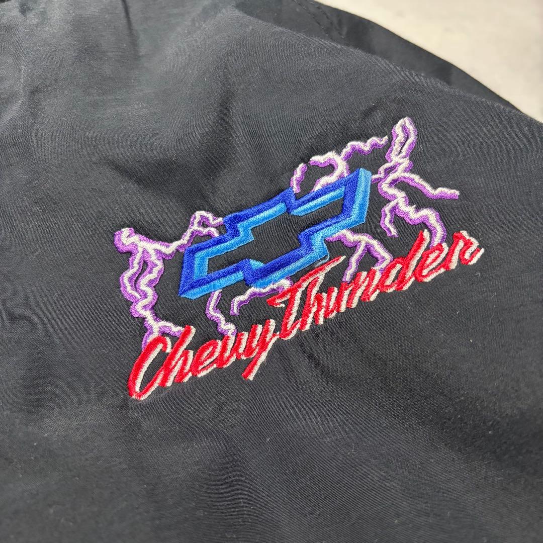 90s USA製 シボレー シェビーサンダー ナイロン ウォームアップジャケット