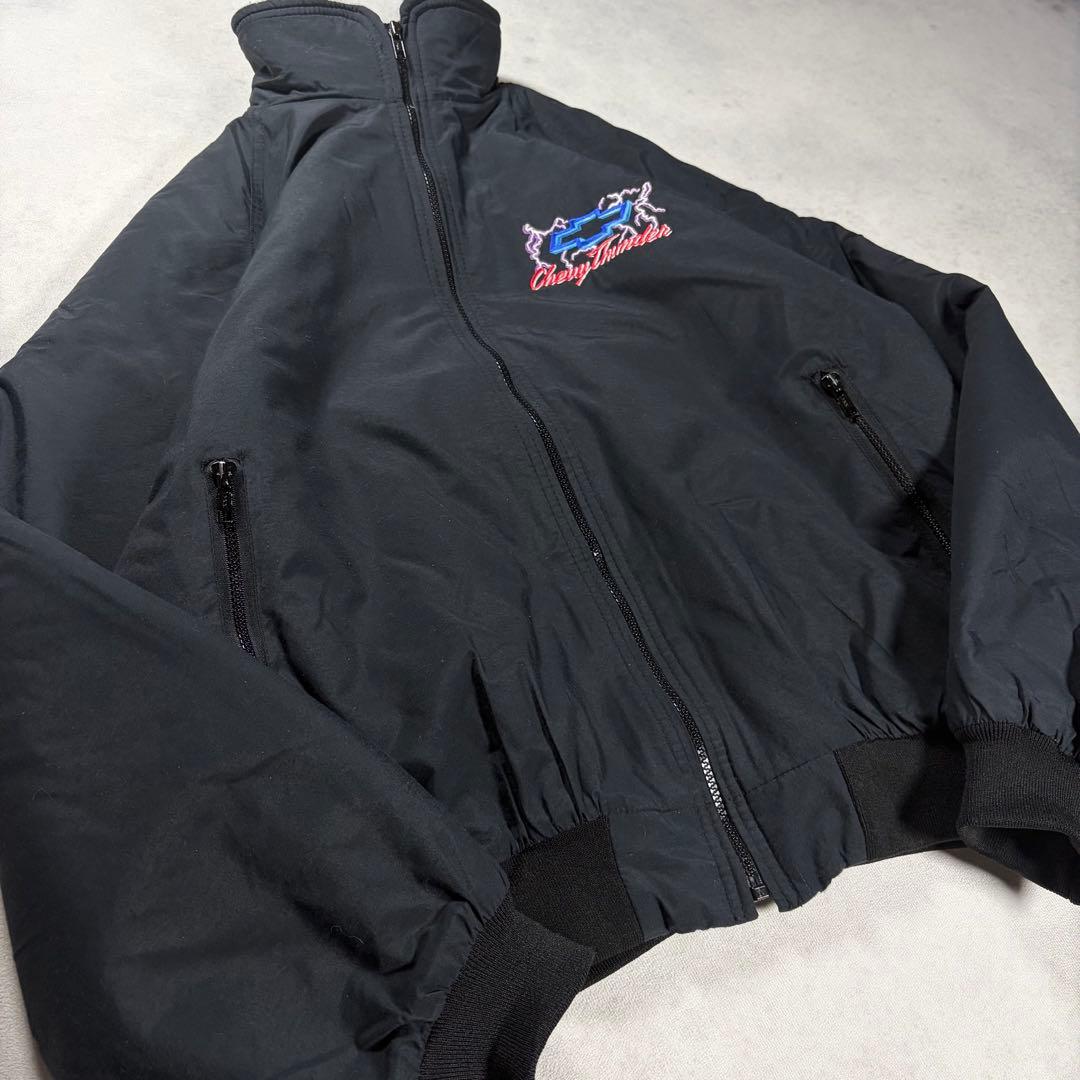 90s USA製 シボレー シェビーサンダー ナイロン ウォームアップジャケット