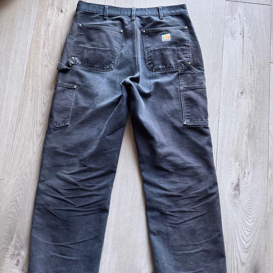 carhartt ダブルニー ペインターパンツ 33×34 ブラック USA製