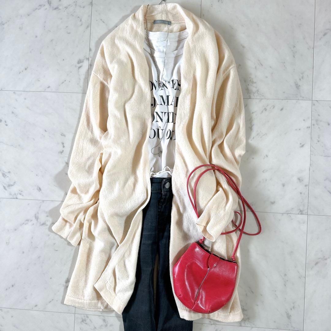 美品♪セオリーリュクス ISAIA カシミヤ100% ロングニットカーディガン
