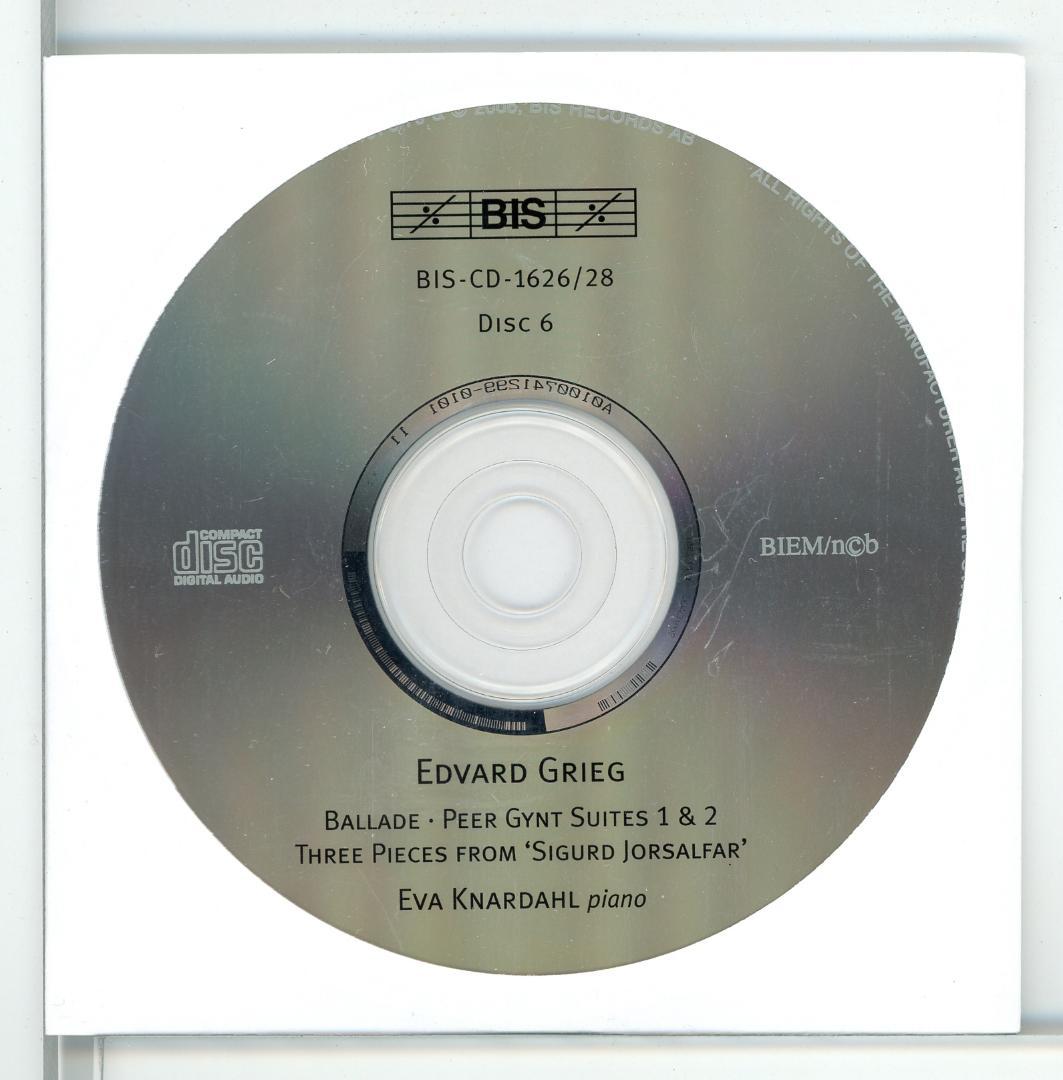 グリーグ ピアノ曲全集 エヴァ・クナルダールほか 12枚組