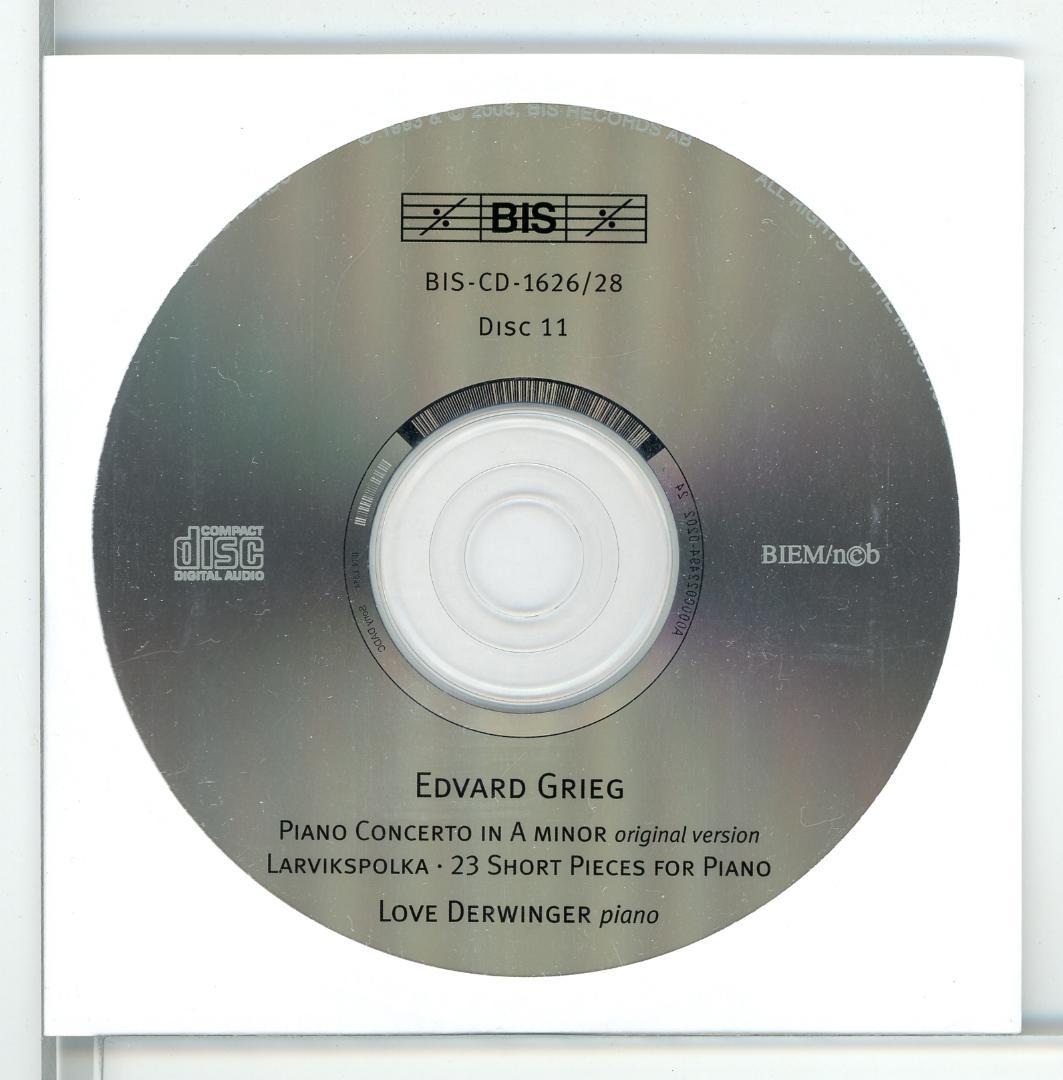 グリーグ ピアノ曲全集 エヴァ・クナルダールほか 12枚組