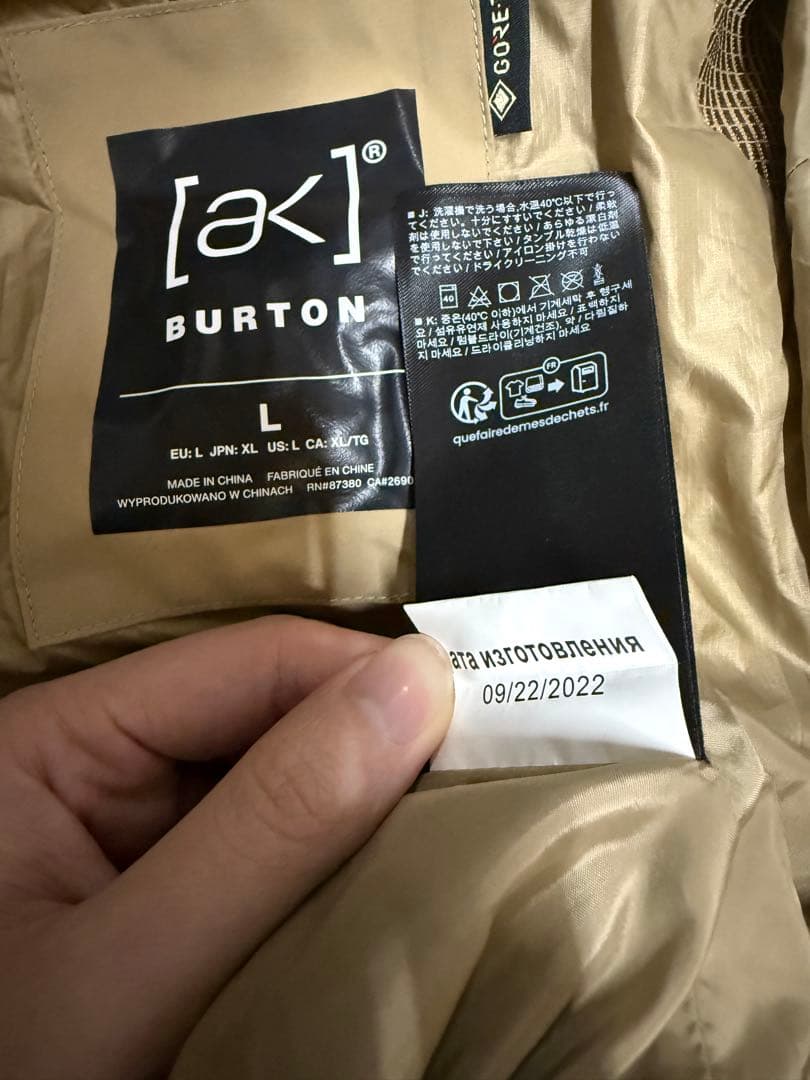 美品✨[ak] BURTON Women's GORE-TEX ウェア ベージュ