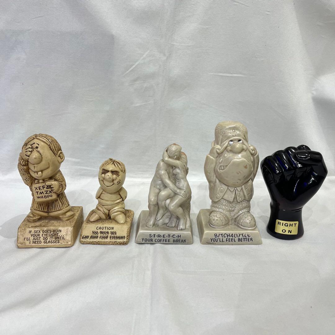 メッセージドール 4体+手置物 60s 70s vintage エロ