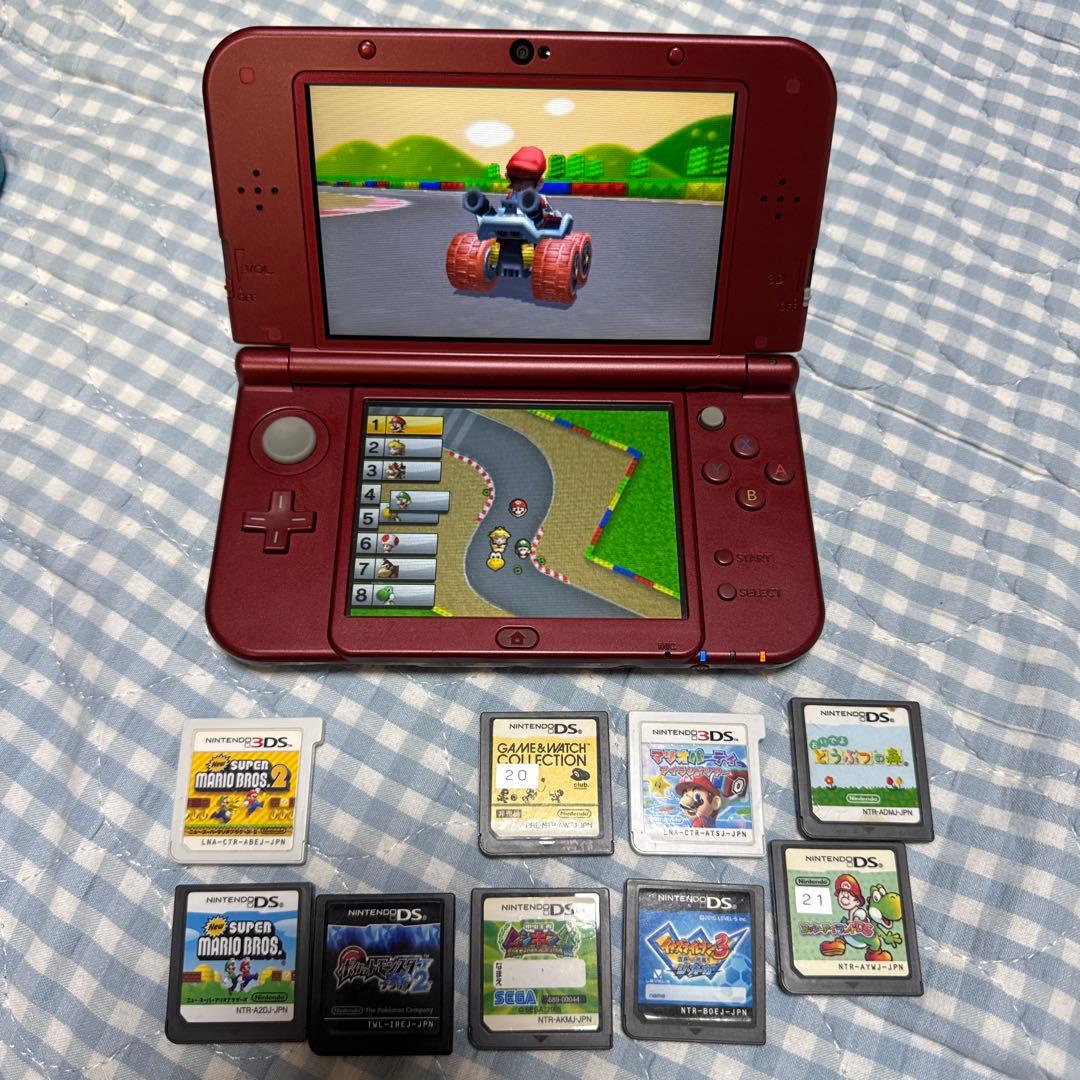 ニンテンドー3DS レッド + ゲームソフトセット